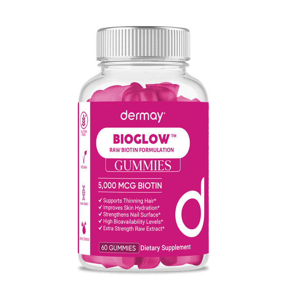 BIOGLOW™ - Hair & Skin Biotin Gummies - Dermay