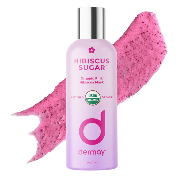 HIBISCUS SUGAR™ - Organic Pink Hibiscus Natural Exfoliating Mask - Dermay