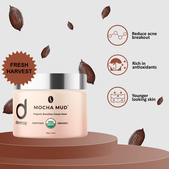 MOCHA MUD™ - Organic Brazilian Cocoa Mask - Dermay